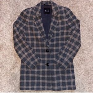 madewell the dorset blazer in windowpane plaid